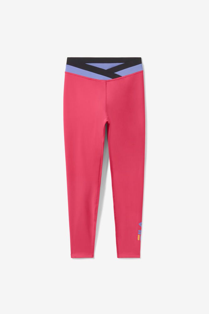 Fila Pants Womens Pink - Peerless 7/8 Legging - Philippines 0385169-CY